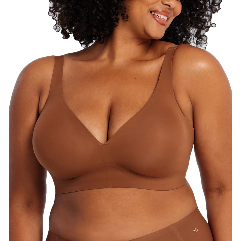 Evelyn & Bobbie Starlette Plunge Bralette (1842) – Clay