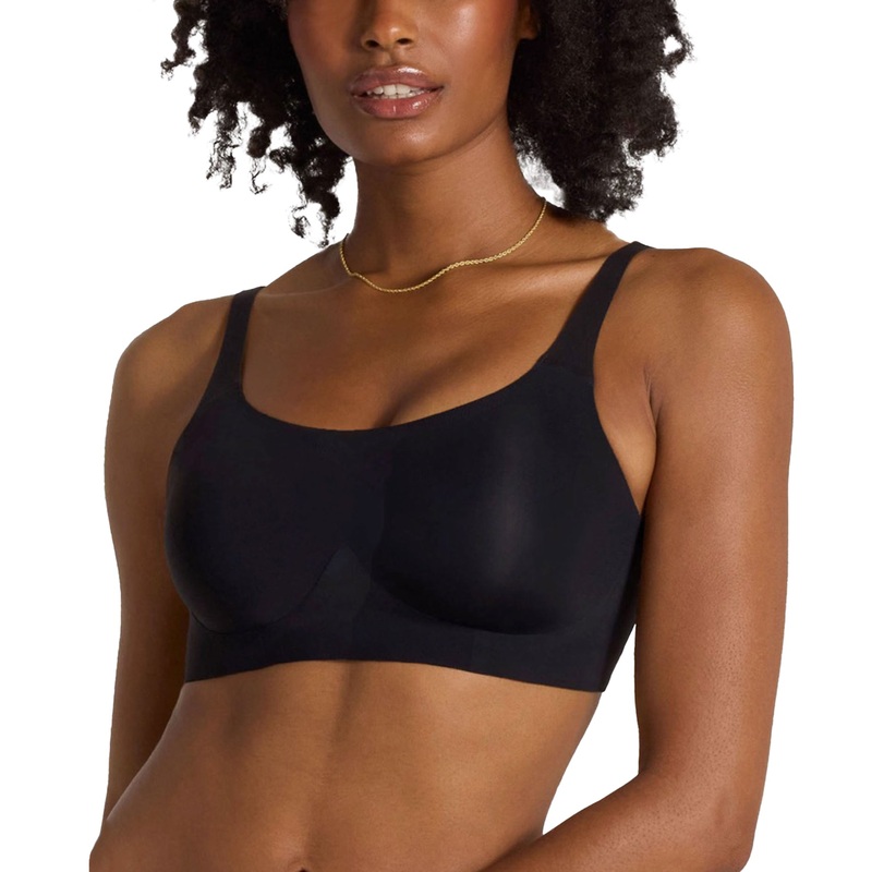 Evelyn & Bobbie STRUCTURED SCOOP Bralette (1801) – Black