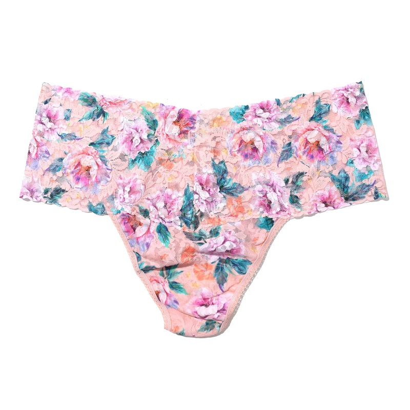 Hanky Panky Plus Size Printed Retro Lace Thong (PR9K1926X) – Buy Myself Flowers