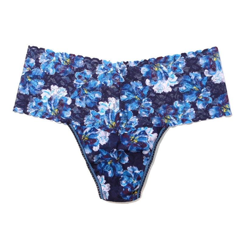 Hanky Panky Plus Size Printed Retro Lace Thong (PR9K1926X) – Nightfall