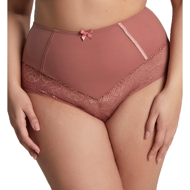 Sculptresse by Panache Estel Matching Highwaist Brief (9684) – Rose Gold