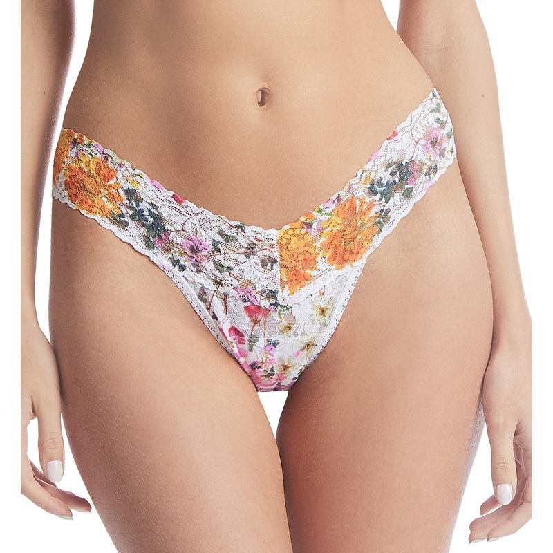 Hanky Panky Signature Lace Printed Low Rise Thong (PR4911P) – Pressed Bouquet