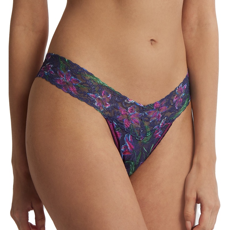 Hanky Panky Signature Lace Printed Low Rise Thong (PR4911P) – Twilight Blooms