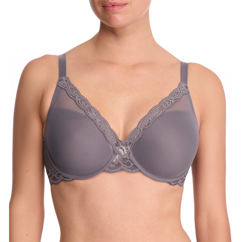 Natori Feathers Full Figure Contour Plunge Underwire Bra (741299) – Nickel