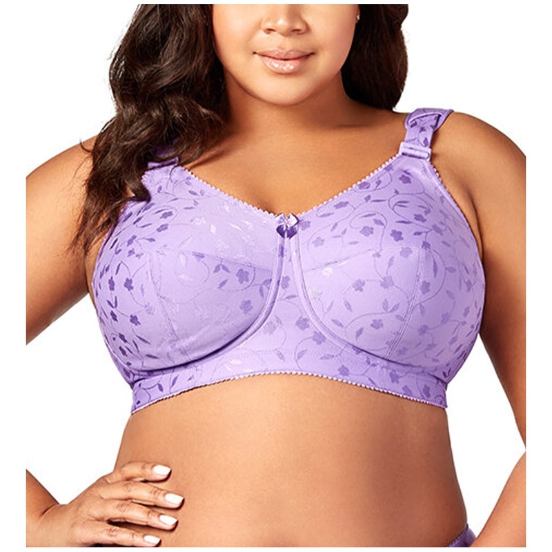 Elila Sidney Jacquard Full Support Softcup Bra (1305) – Lilac