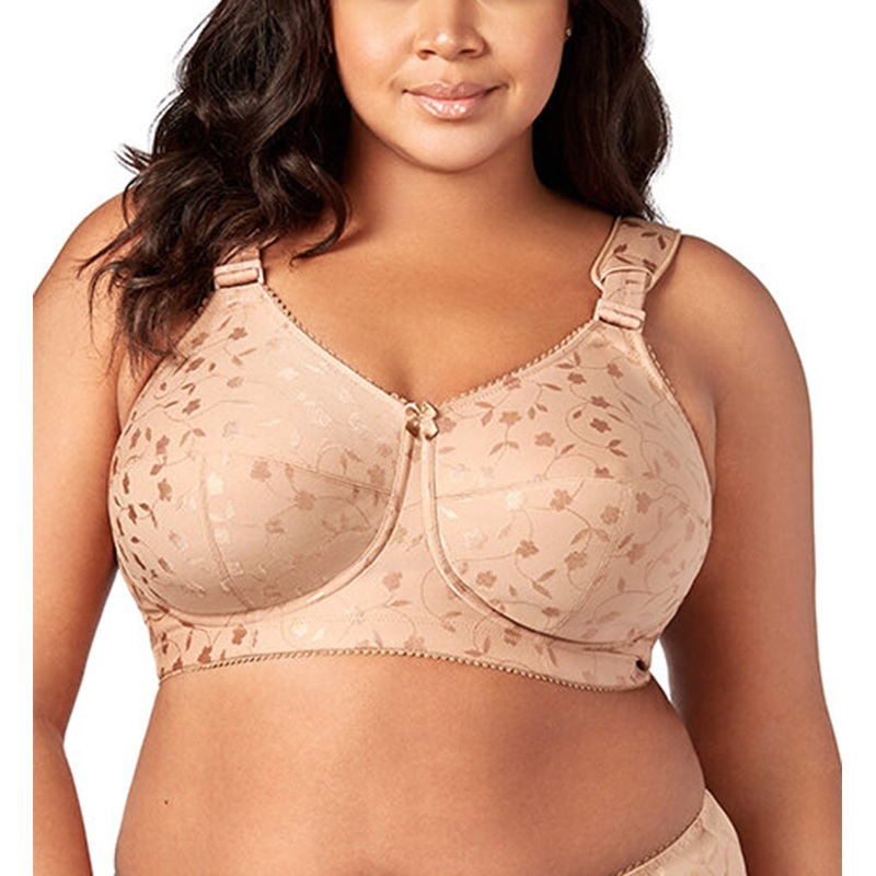 Elila Sidney Jacquard Full Support Softcup Bra (1305) – Mocha