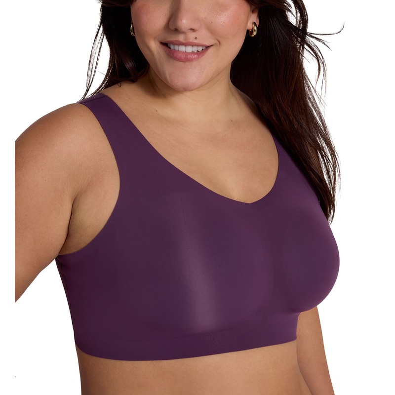 Evelyn & Bobbie DEFY V-Neck Bralette w/ Removable Pads (1728) – Plum