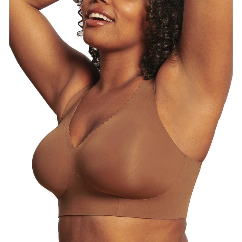 Evelyn & Bobbie EVELYN Deep V-Neck Bralette (1834) – Clay