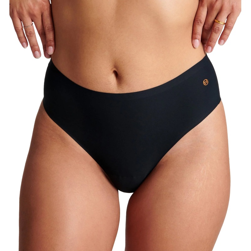 Evelyn & Bobbie High-Waisted Thong (1703) – Black