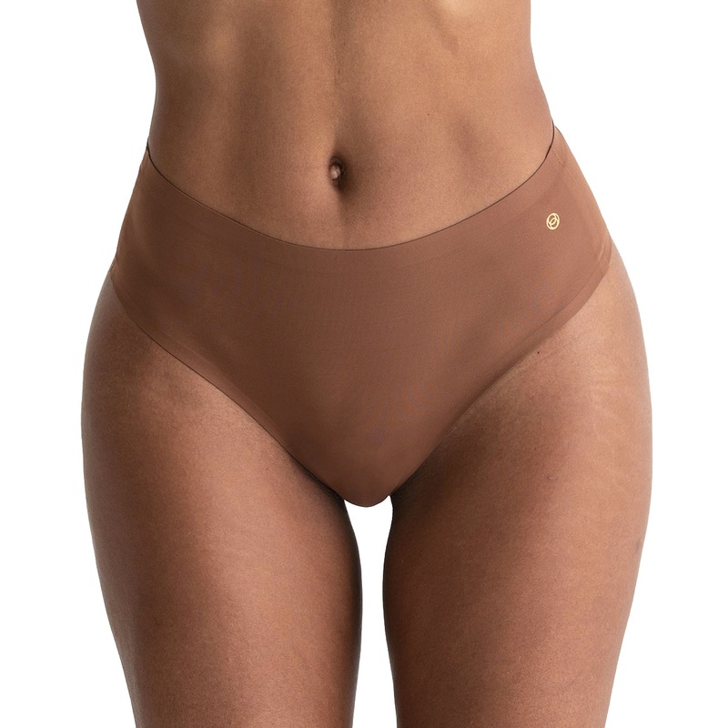 Evelyn & Bobbie High-Waisted Thong (1703) – Clay