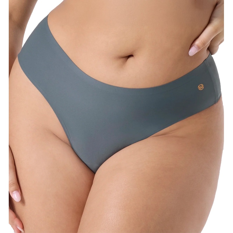 Evelyn & Bobbie High-Waisted Thong (1703) – Slate Grey