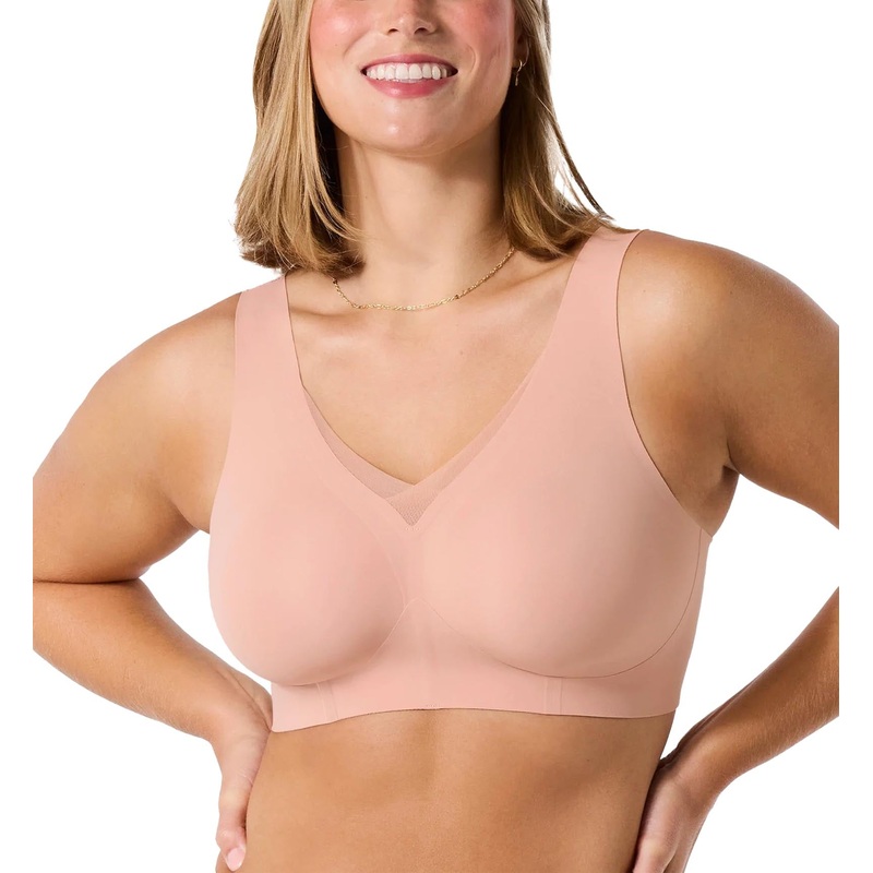 Evelyn & Bobbie Mesh EVELYN Deep V-Neck Bralette (1866) – Himalayan Salt Mesh